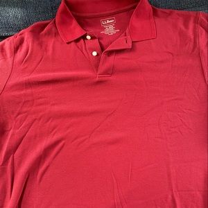 LL Bean Red Men’s Polo